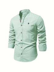 Button-Up Shirt | Slim Fit | Lightweight | Long Sleeve Shirt | Men's Shirt