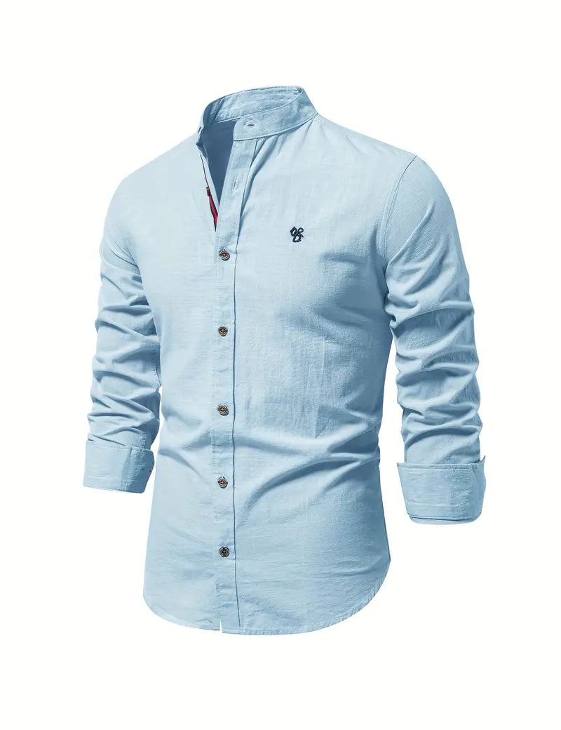 Button-Up Shirt | Slim Fit | Lightweight | Long Sleeve Shirt | Men's Shirt