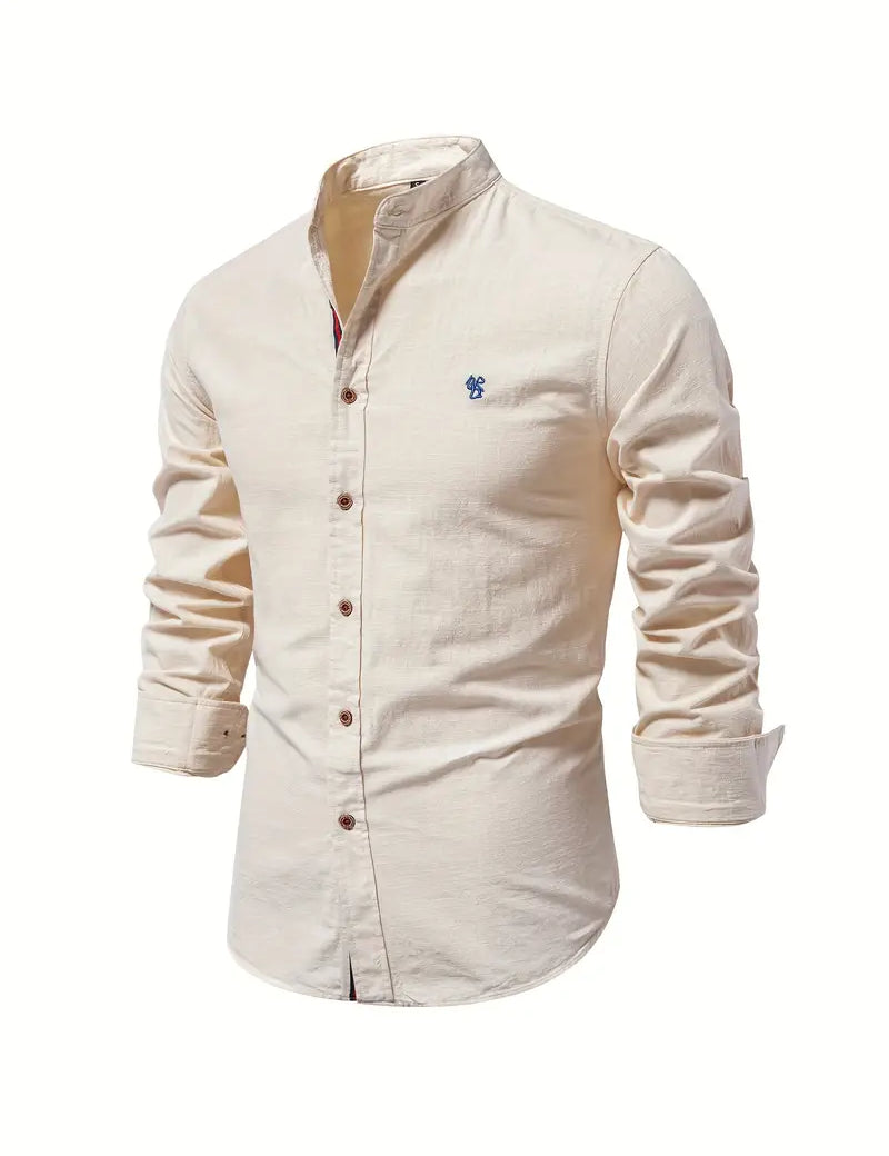 Button-Up Shirt | Slim Fit | Lightweight | Long Sleeve Shirt | Men's Shirt