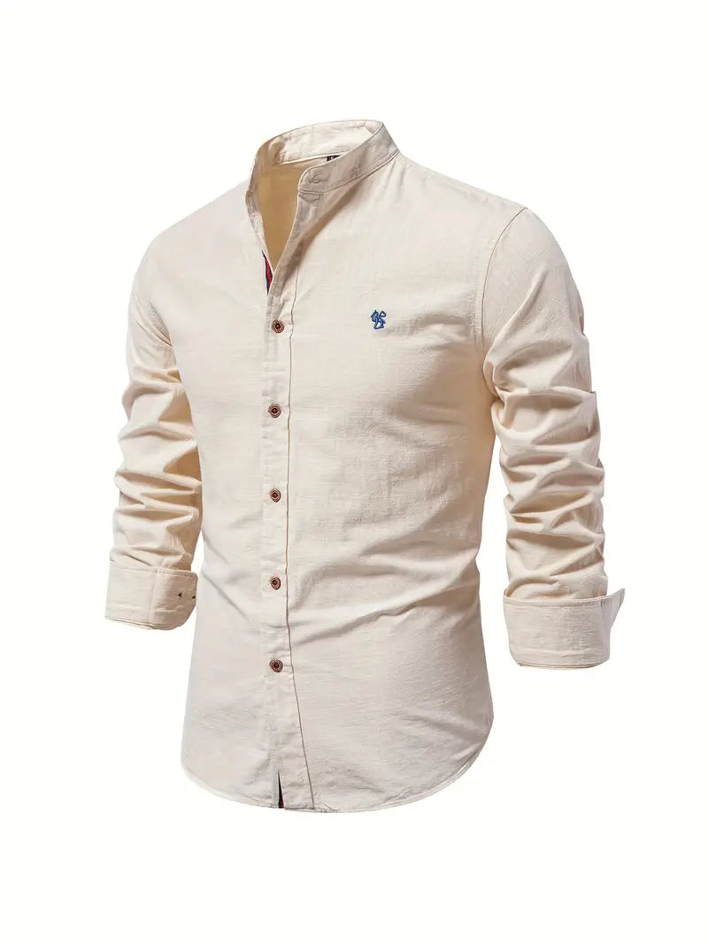 Button-Up Shirt | Slim Fit | Lightweight | Long Sleeve Shirt | Men's Shirt