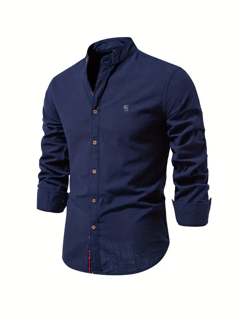 Button-Up Shirt | Slim Fit | Lightweight | Long Sleeve Shirt | Men's Shirt