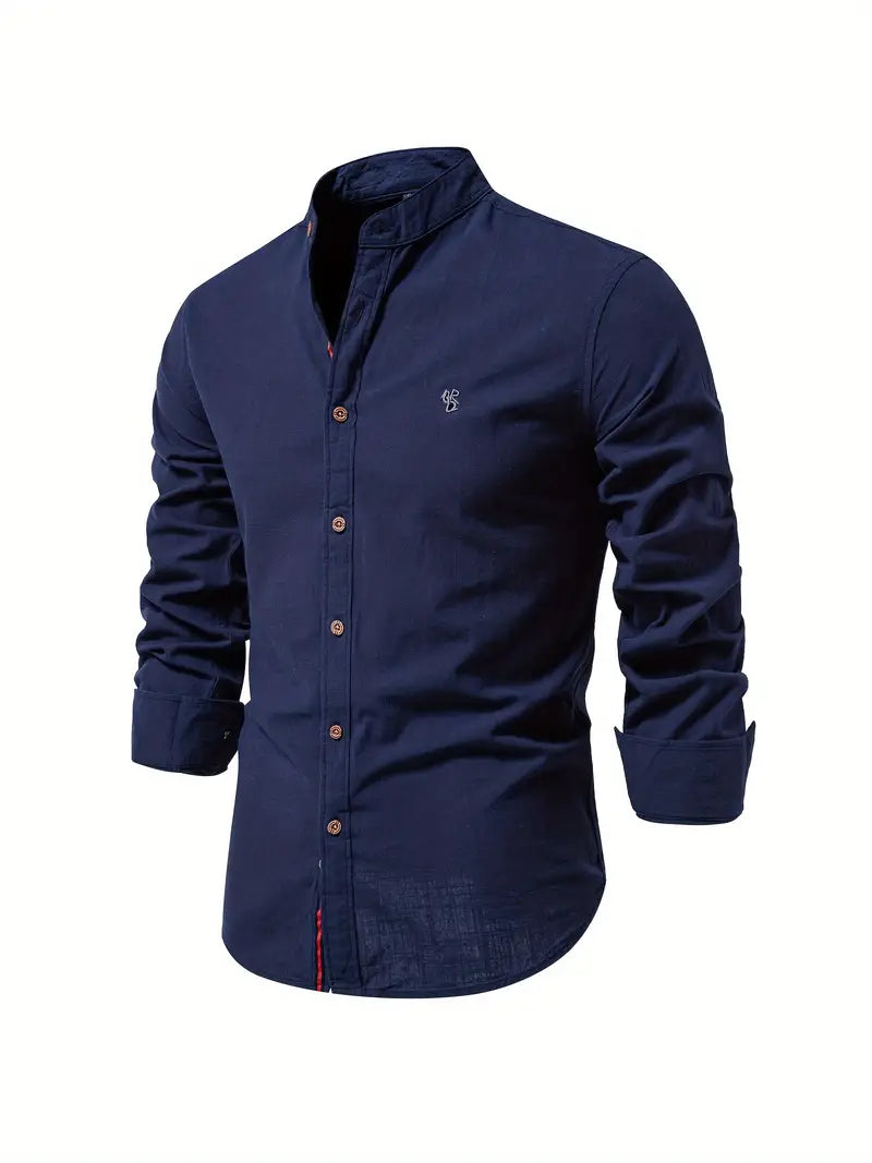 Button-Up Shirt | Slim Fit | Lightweight | Long Sleeve Shirt | Men's Shirt