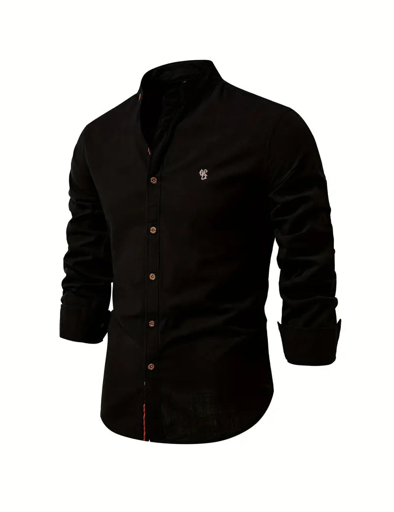 Button-Up Shirt | Slim Fit | Lightweight | Long Sleeve Shirt | Men's Shirt