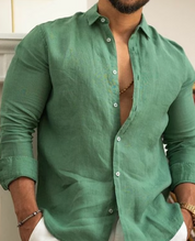 Linen Shirt | Lightweight | Button-Up | Long Sleeve Shirt | Men's Shirt