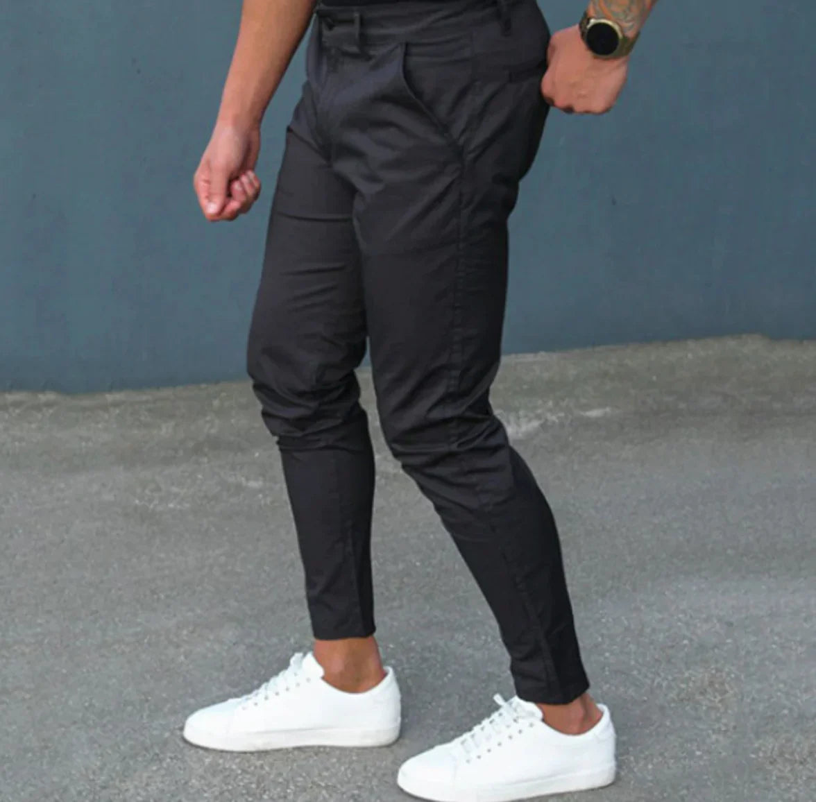 Black Pants - Men's Casual Stretchy Skinny Chino Pants
