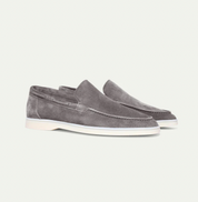 Suede Loafers - Slip-On - Comfortable - Leather Loafers - Men's Shoes