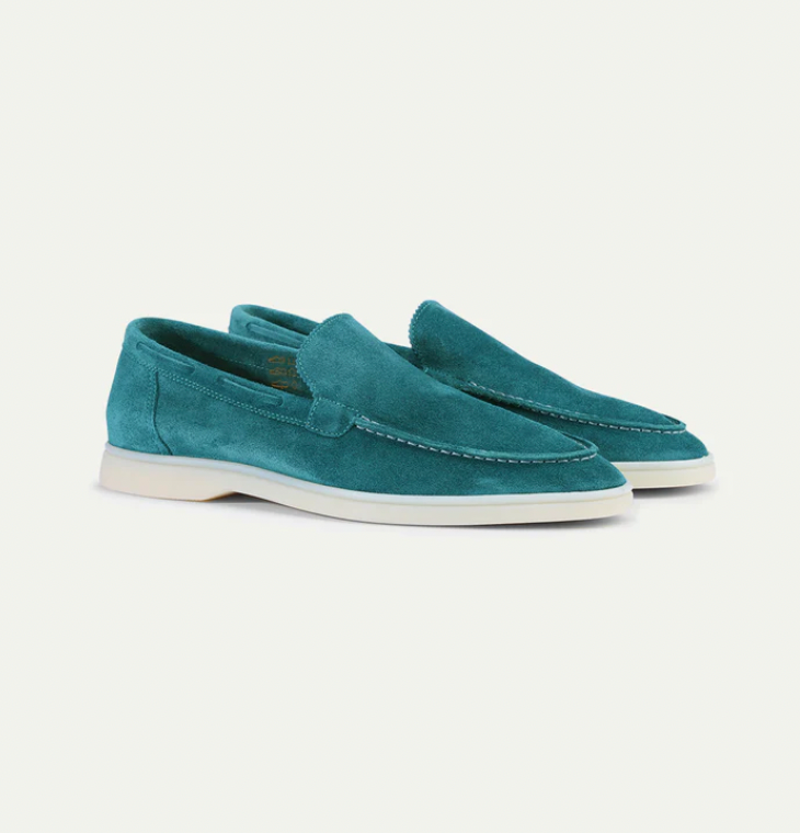 Suede Loafers - Slip-On - Comfortable - Leather Loafers - Men's Shoes