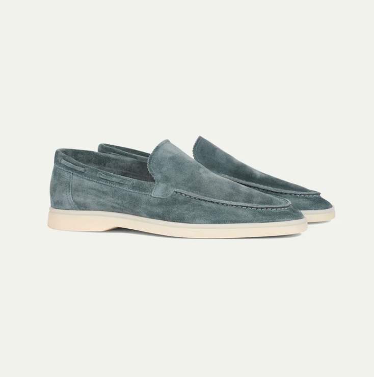 Suede Loafers - Slip-On - Comfortable - Leather Loafers - Men's Shoes