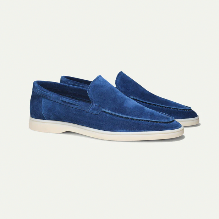 Suede Loafers - Slip-On - Comfortable - Leather Loafers - Men's Shoes