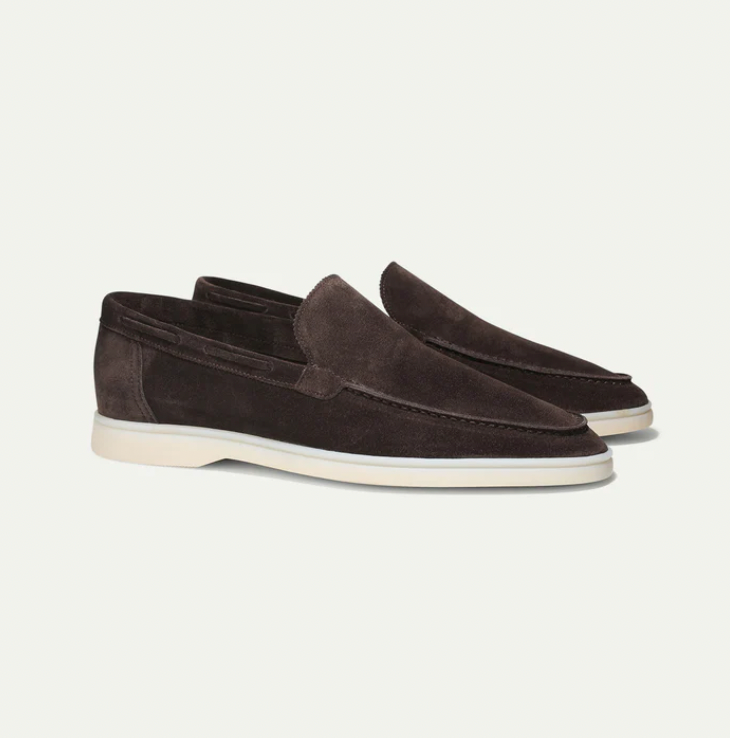 Suede Loafers - Slip-On - Comfortable - Leather Loafers - Men's Shoes