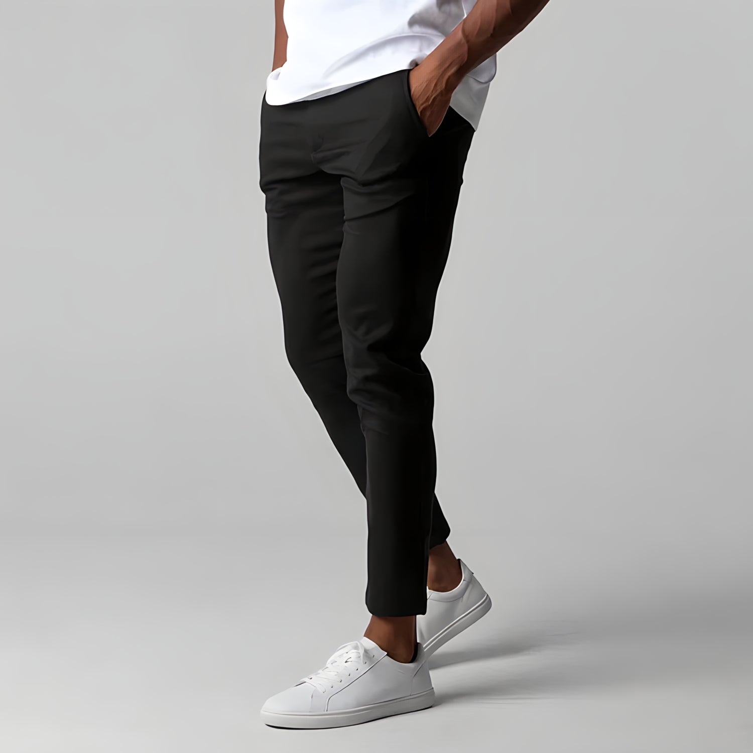 Chino Pants | Elastic Waist | Stretchy | Skinny Chinos | Mens Chinos