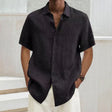 Short Sleeve Shirt - Men's Lightweight Loose Fit Button-Up Shirt for Summer