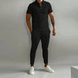 Co-Ord Set | Polo T-Shirt | Elastic Waist | Two-Piece Set | Men's Summer Set