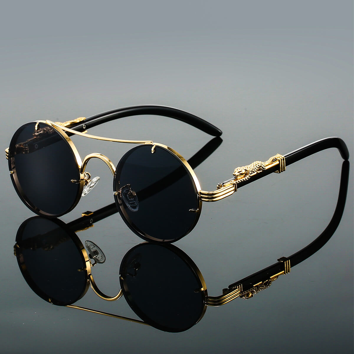 Round Sunglasses | Panther | Color Lens | Polarized Sunglasses | Men's Sunglasses