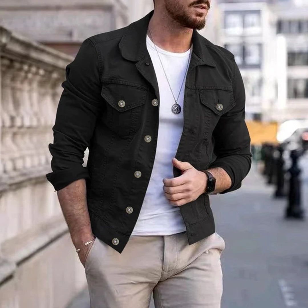 Denim Jacket | Breast Pockets | Slim Fit | Summer Jacket | Men's Jacket 