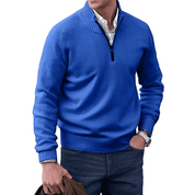 Mens Quarter Zip Jumper - Winter - Pullover - Knitted jumper - Mens Half Zip Sweater