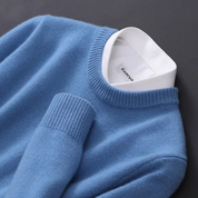 Knitted Sweater - Men's Plain Crew Neck Knitted Jumper for Winter-Men's Sweater-Chaps of London-Chaps of London