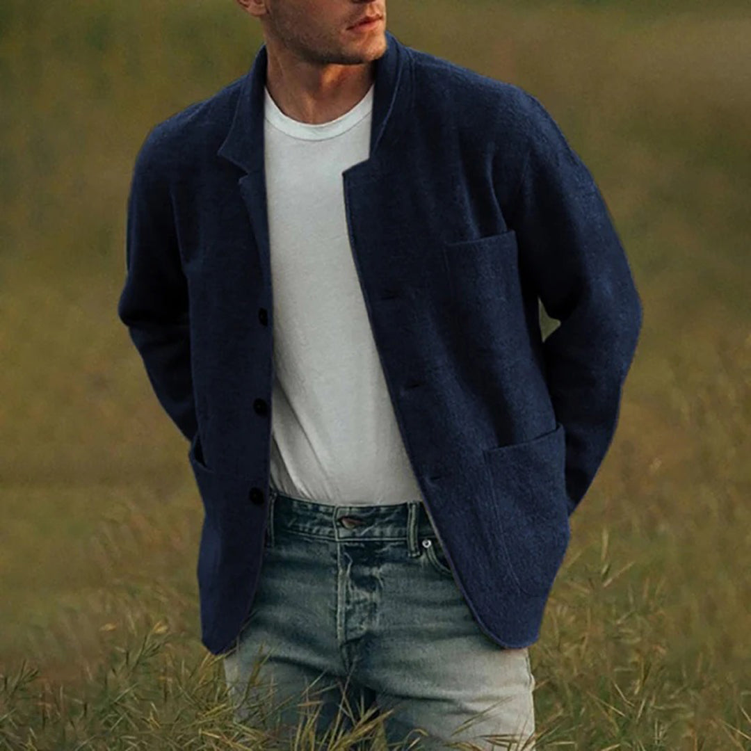 Summer Jacket | Button-Up | Pockets | Cardigan Jacket | Men's Cardigan