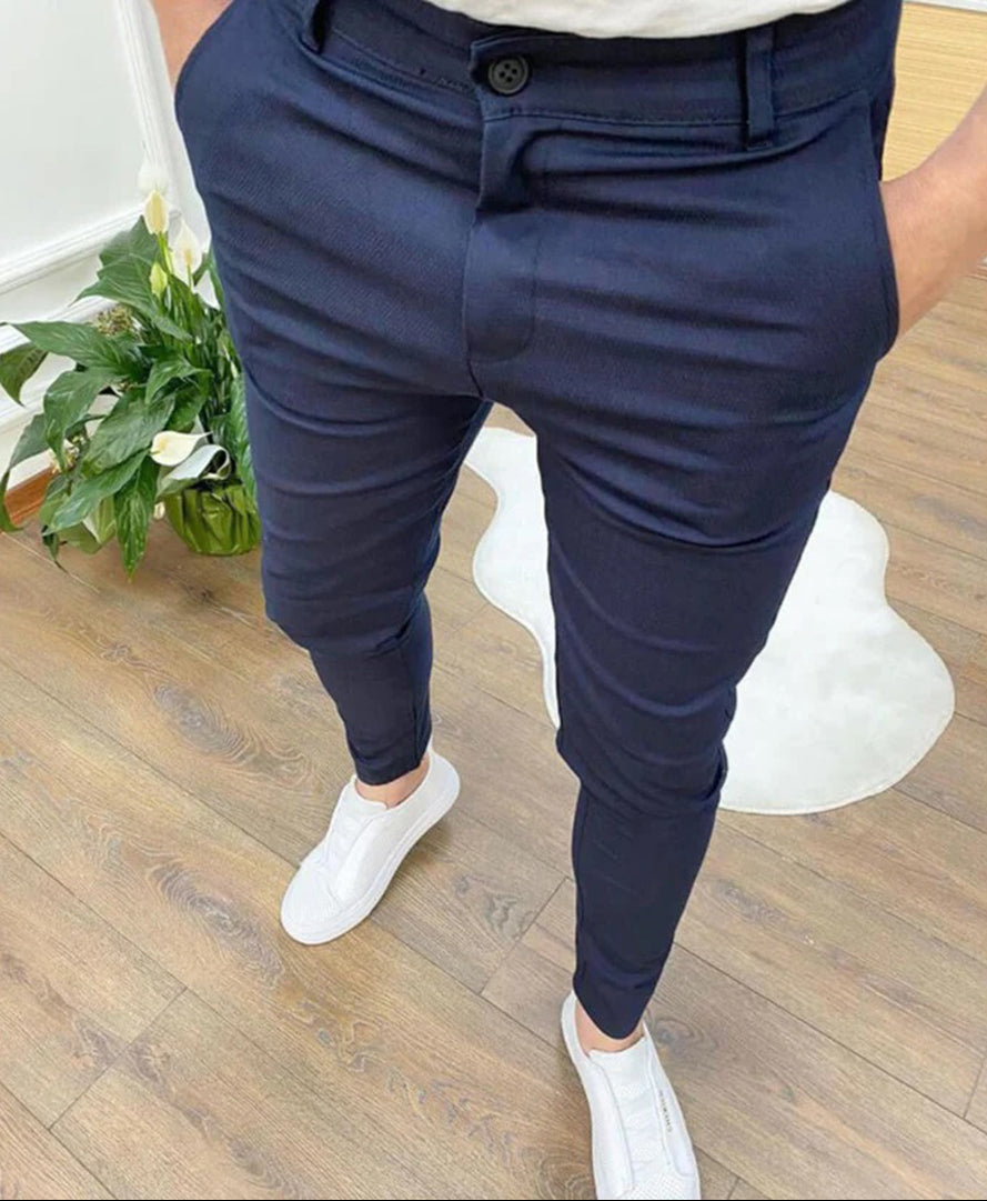 Chino Pants - Slim Fit - Stretch - Skinny Chinos - Men's Trousers