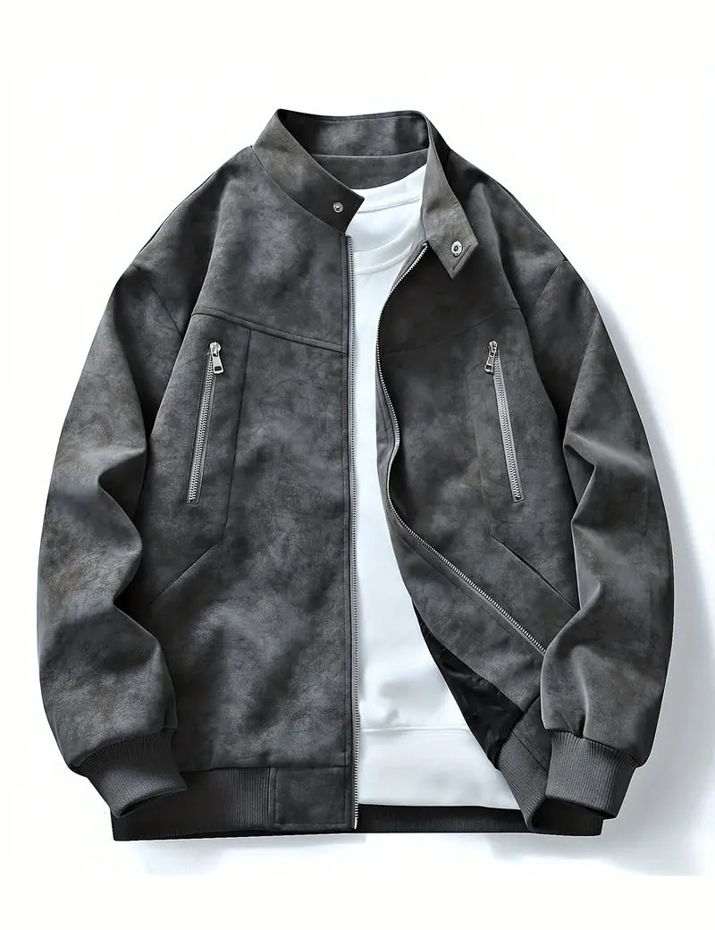 Bomberjack | Ritssluiting | Relaxte pasvorm | Herfstjack | Herenjack-Boetiek Moda