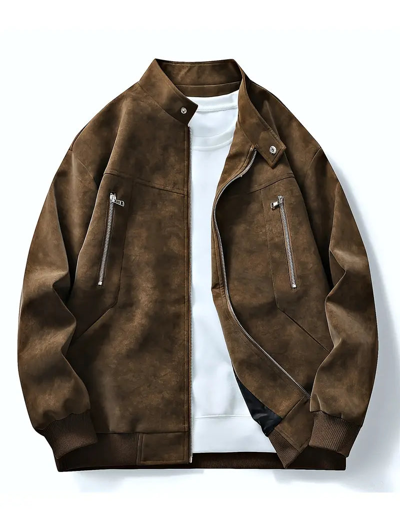 Bomberjack | Ritssluiting | Relaxte pasvorm | Herfstjack | Herenjack-Boetiek Moda