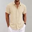 Summer Shirt - Polo Shirt - Button-Up - Short Sleeve Shirt - Men's Clothing