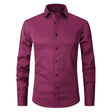 Dress Shirt - Long Sleeve - Stretchy - Non Iron Shirt - Men's Shirt