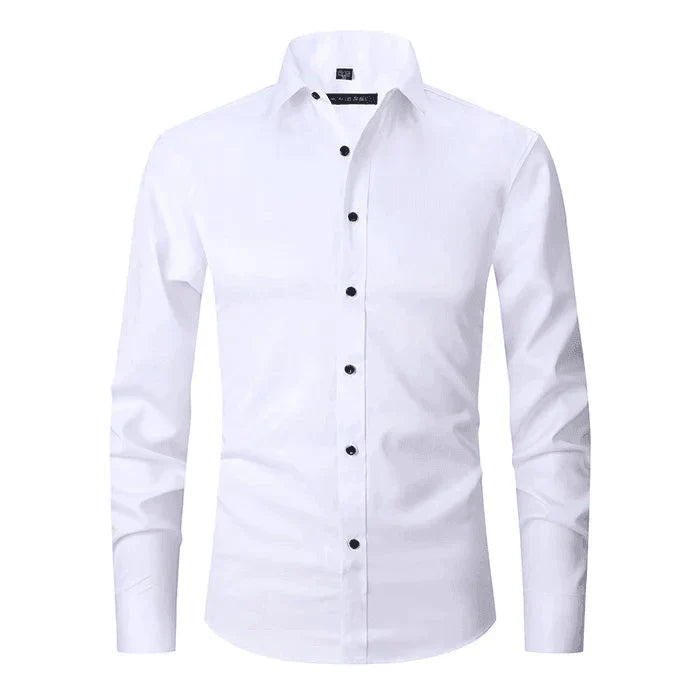 Dress Shirt - Long Sleeve - Stretchy - Non Iron Shirt - Men's Shirt