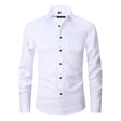 Dress Shirt - Long Sleeve - Stretchy - Non Iron Shirt - Men's Shirt