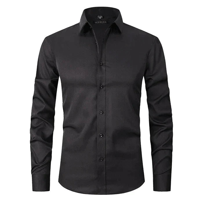 Dress Shirt - Long Sleeve - Stretchy - Non Iron Shirt - Men's Shirt