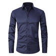 Dress Shirt - Long Sleeve - Stretchy - Non Iron Shirt - Men's Shirt