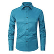 Dress Shirt - Long Sleeve - Stretchy - Non Iron Shirt - Men's Shirt