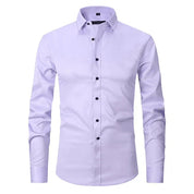 Dress Shirt - Long Sleeve - Stretchy - Non Iron Shirt - Men's Shirt