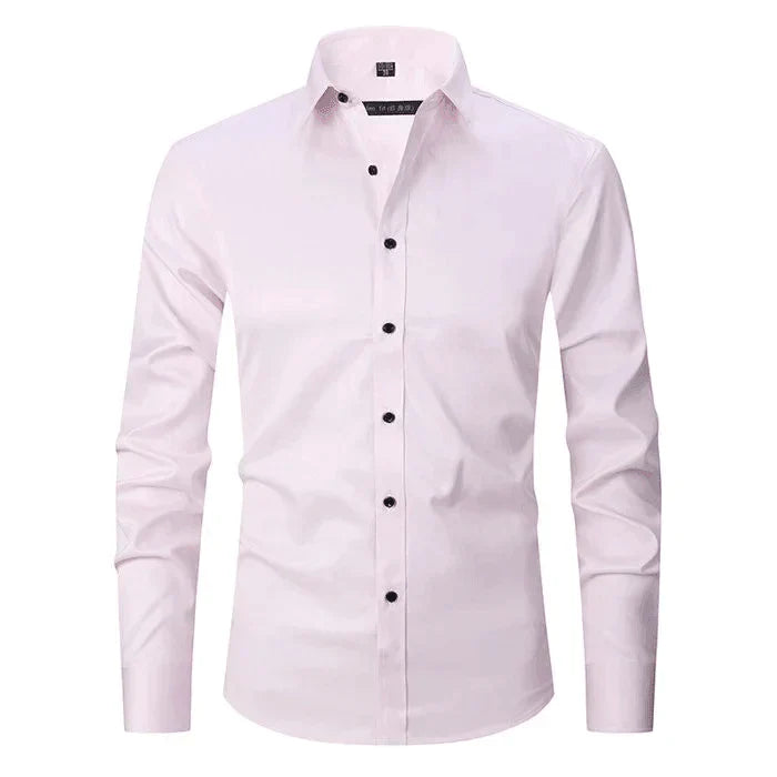 Dress Shirt - Long Sleeve - Stretchy - Non Iron Shirt - Men's Shirt