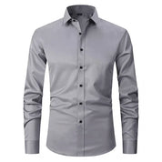 Dress Shirt - Long Sleeve - Stretchy - Non Iron Shirt - Men's Shirt