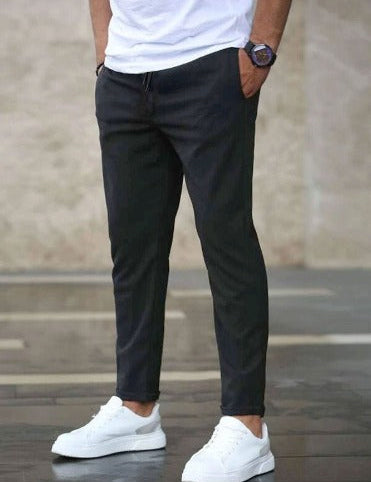 Chino Pants - Men's Casual Skinny Stretch Chino Trousers