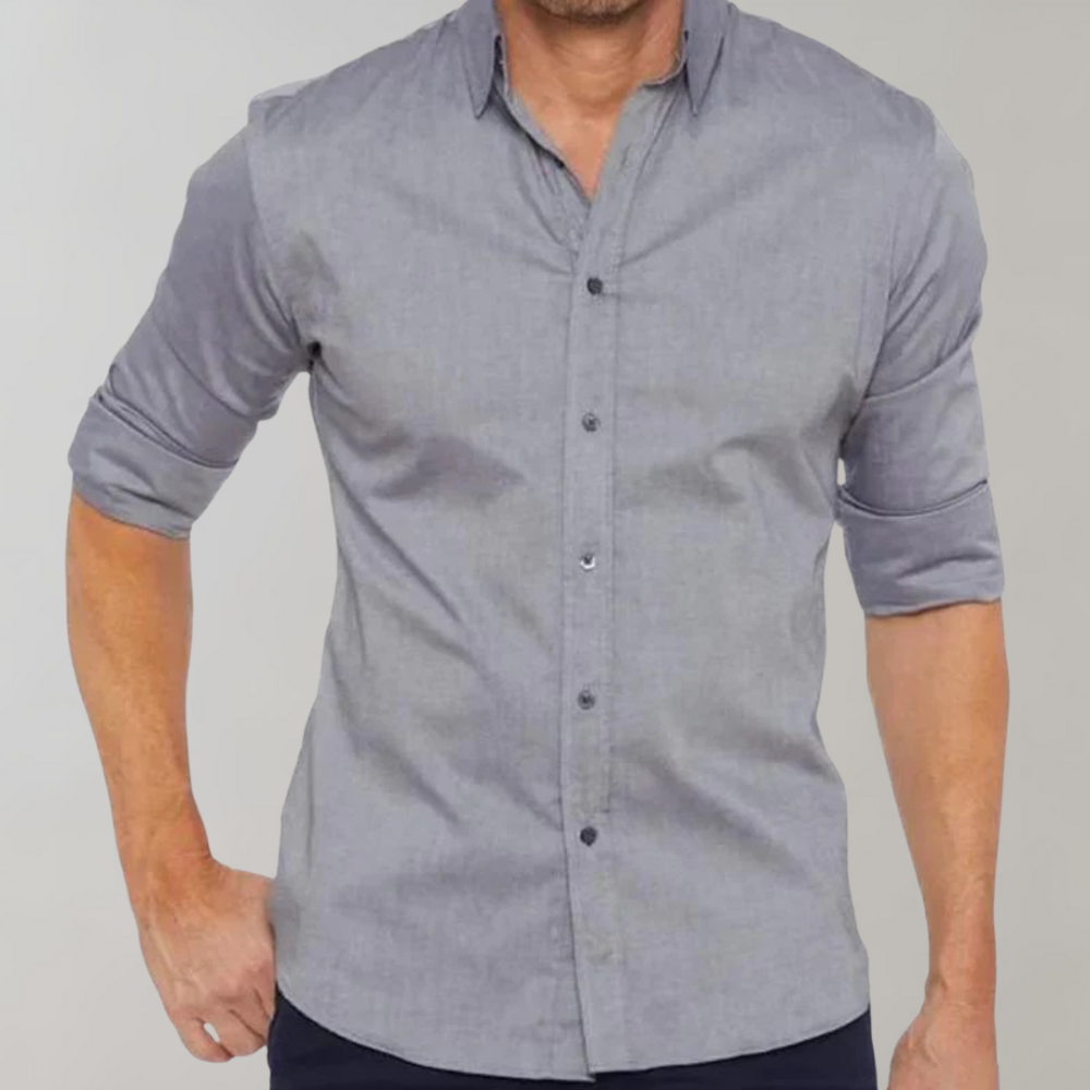 Non Iron Shirt - Wrinkle Free - Collared - Dress Shirt - Men's Button-Up Shirt