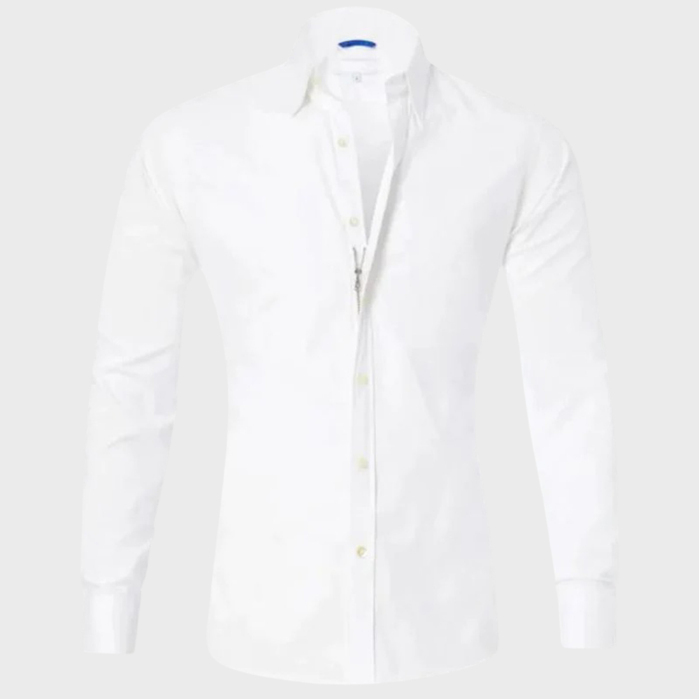 Non Iron Shirt - Wrinkle Free - Collared - Dress Shirt - Men's Button-Up Shirt