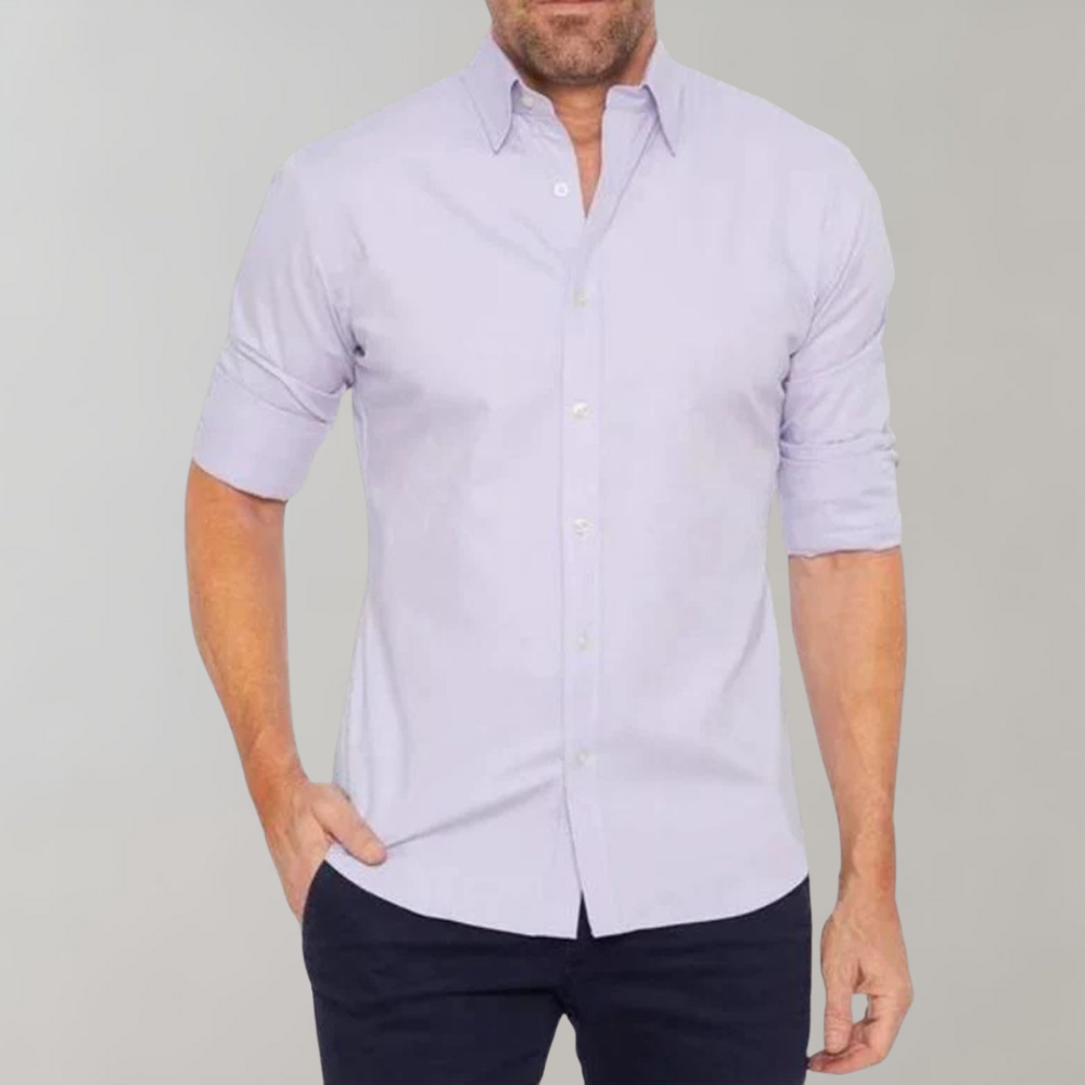 Non Iron Shirt - Wrinkle Free - Collared - Dress Shirt - Men's Button-Up Shirt