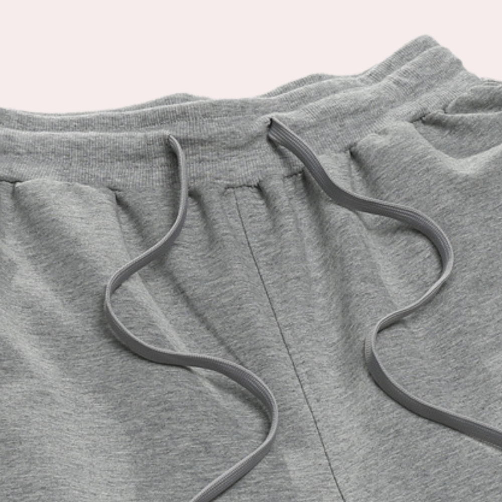 Straight Leg Joggers - Drawstring - Leisure - Sweatpants - Men's Pants