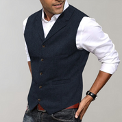 Men's Vest - Sleeveless - Single Breasted - Suit Vest - Men's Gilet