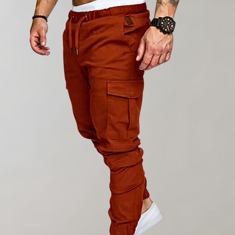 Cargo Joggers - Elastic Waist - Drawstring - Cargo Pants - Men's Trousers