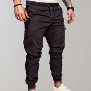 Cargo Joggers - Elastic Waist - Drawstring - Cargo Pants - Men's Trousers