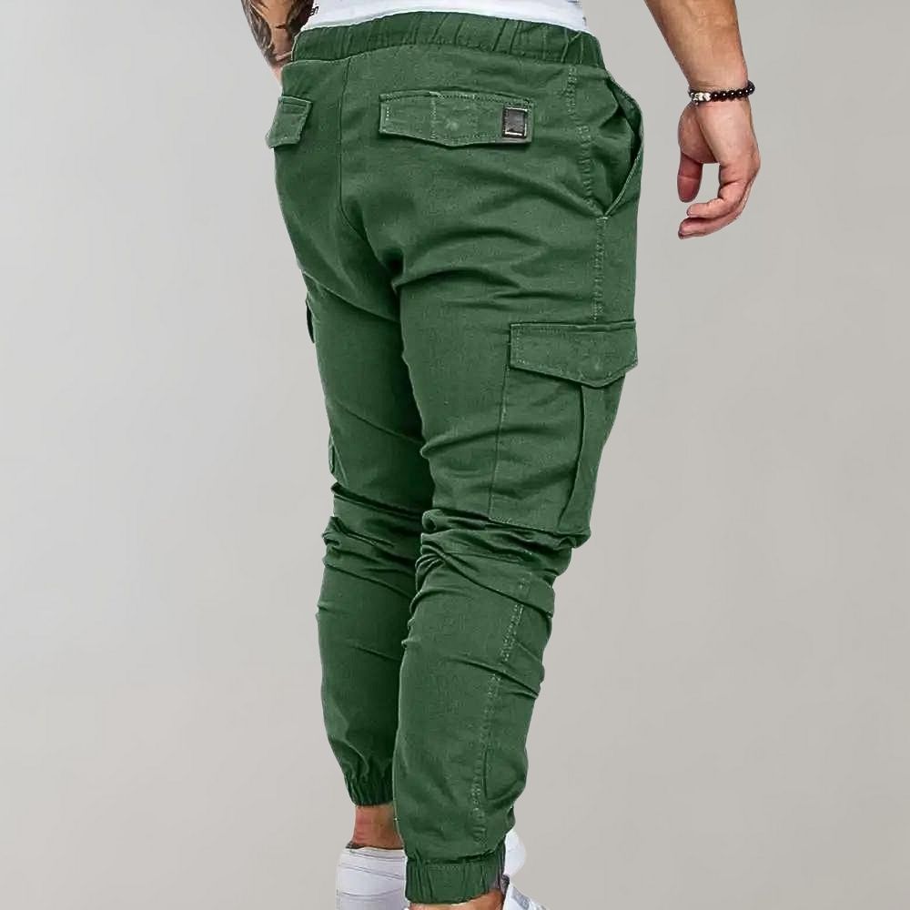 Cargo Joggers - Elastic Waist - Drawstring - Cargo Pants - Men's Trousers