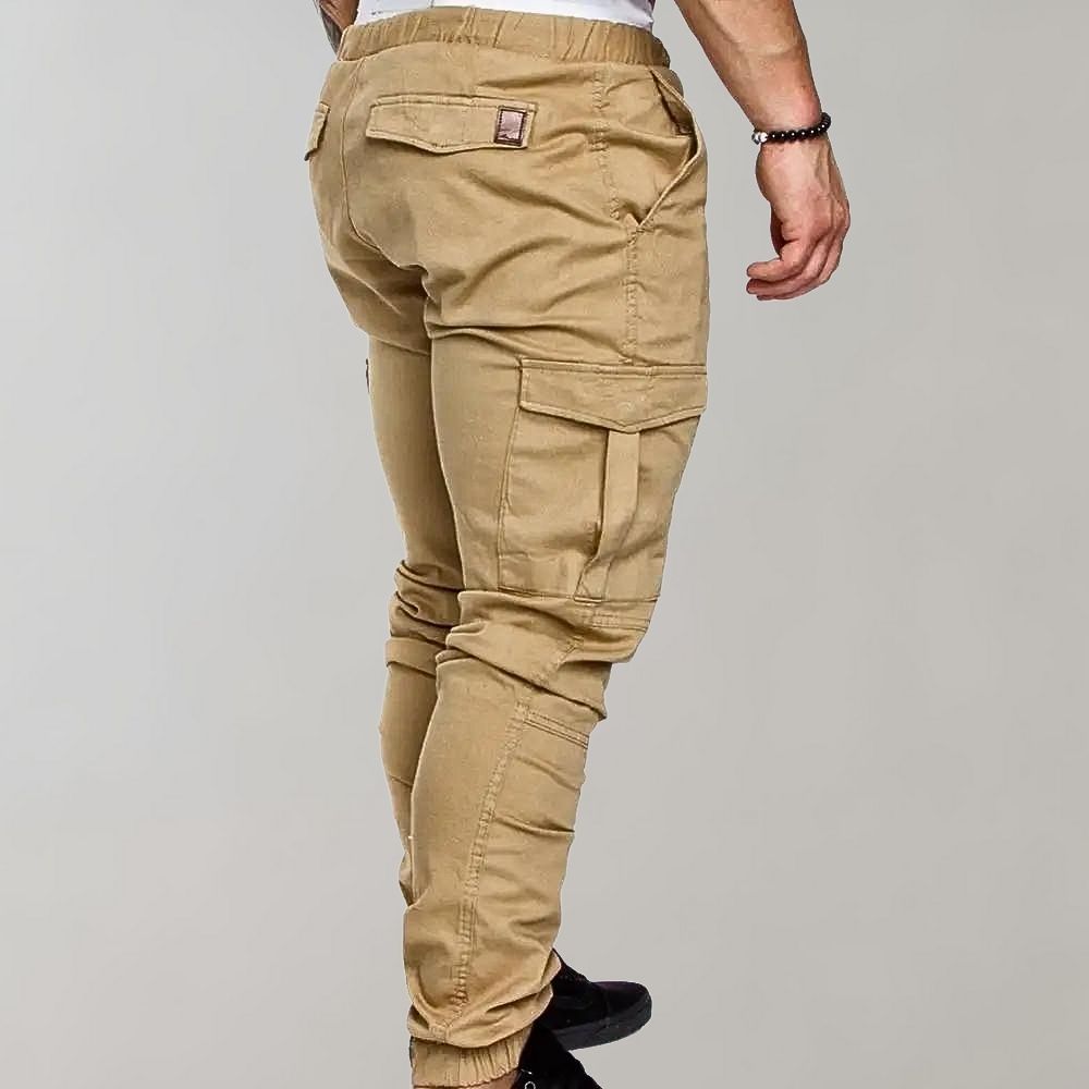 Cargo Joggers - Elastic Waist - Drawstring - Cargo Pants - Men's Trousers
