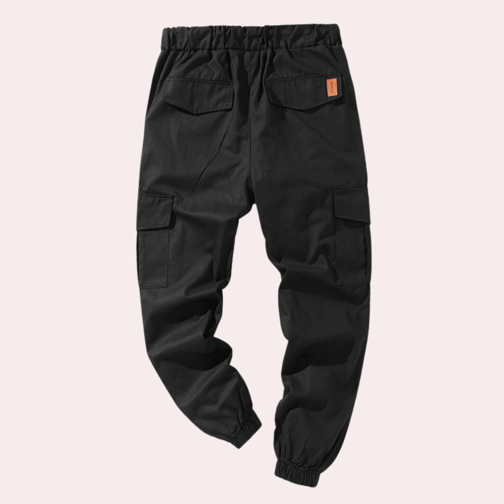 Cargo Joggers - Elastic Waist - Drawstring - Cargo Pants - Men's Trousers