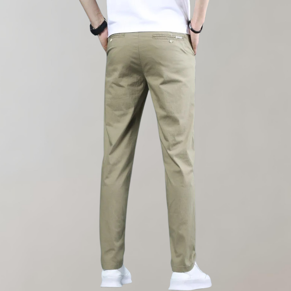 Stretch Pants | Skinny | Elastic Waist | Chino Pants | Men's Pants