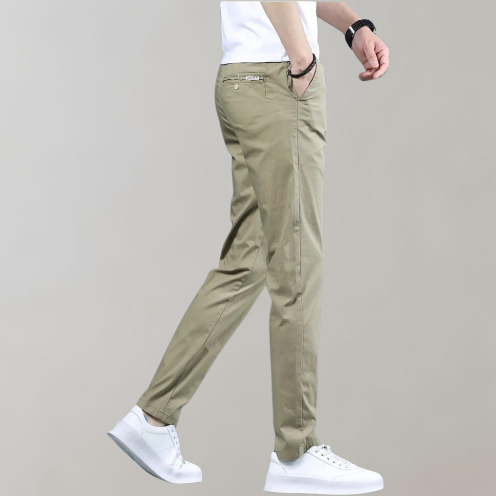 Stretch Pants | Skinny | Elastic Waist | Chino Pants | Men's Pants