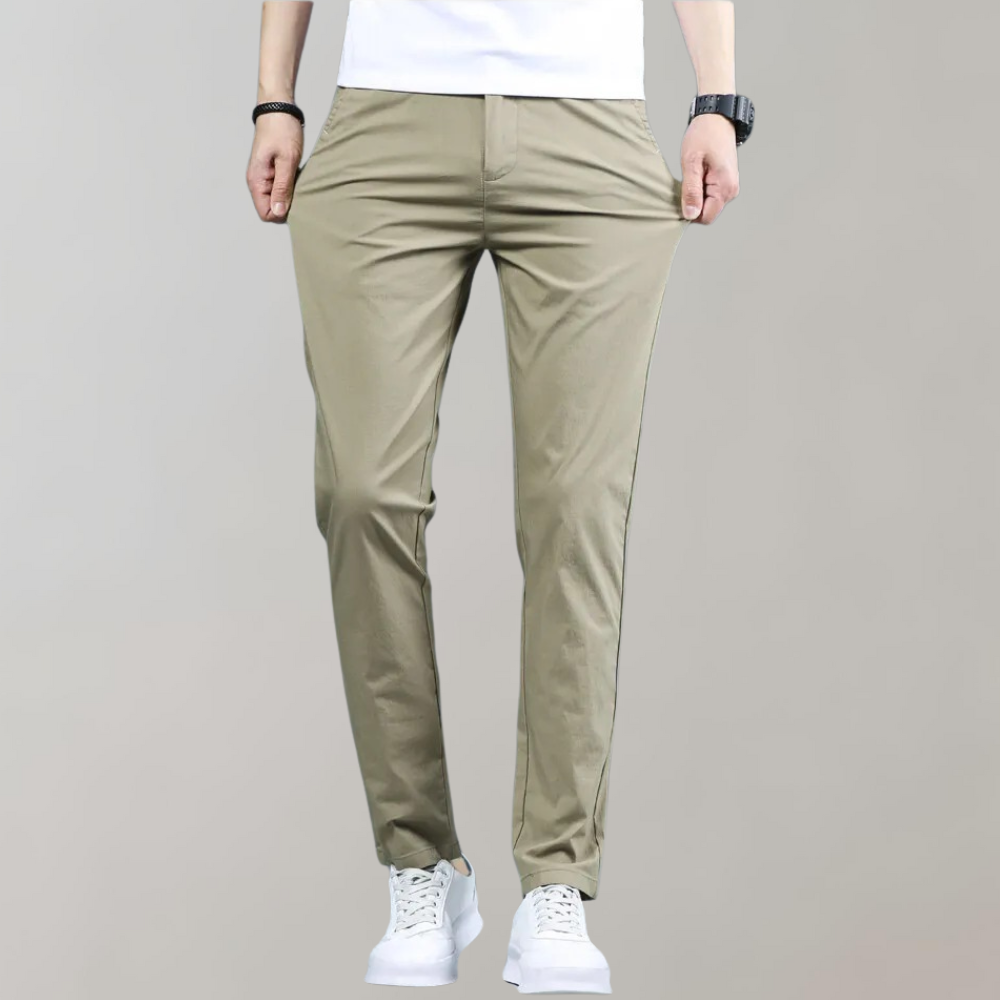 Stretch Pants | Skinny | Elastic Waist | Chino Pants | Men's Pants