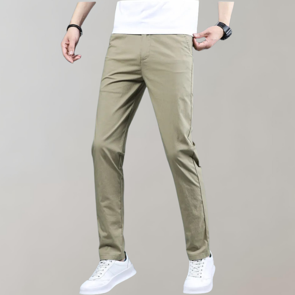 Stretch Pants | Skinny | Elastic Waist | Chino Pants | Men's Pants